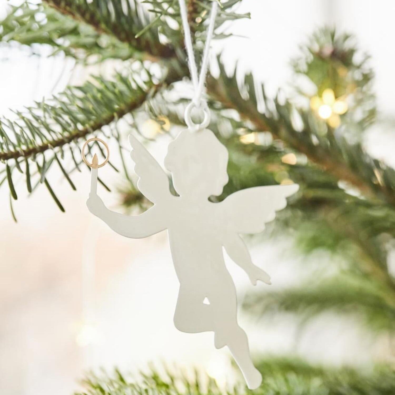 Anhänger Engel "My Nostalgic Christmas" im 6er-Set (Creme)