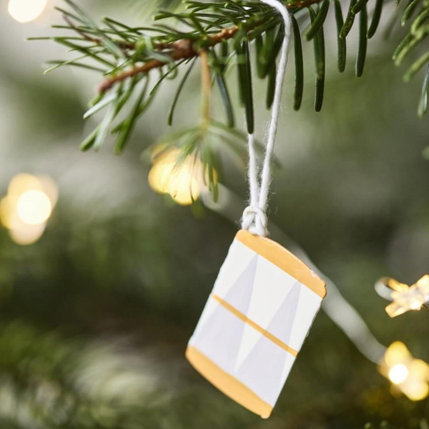 Weihnachtsdeko Trommel zum Hängen im 2er-Set "My Nostalgic Christmas"