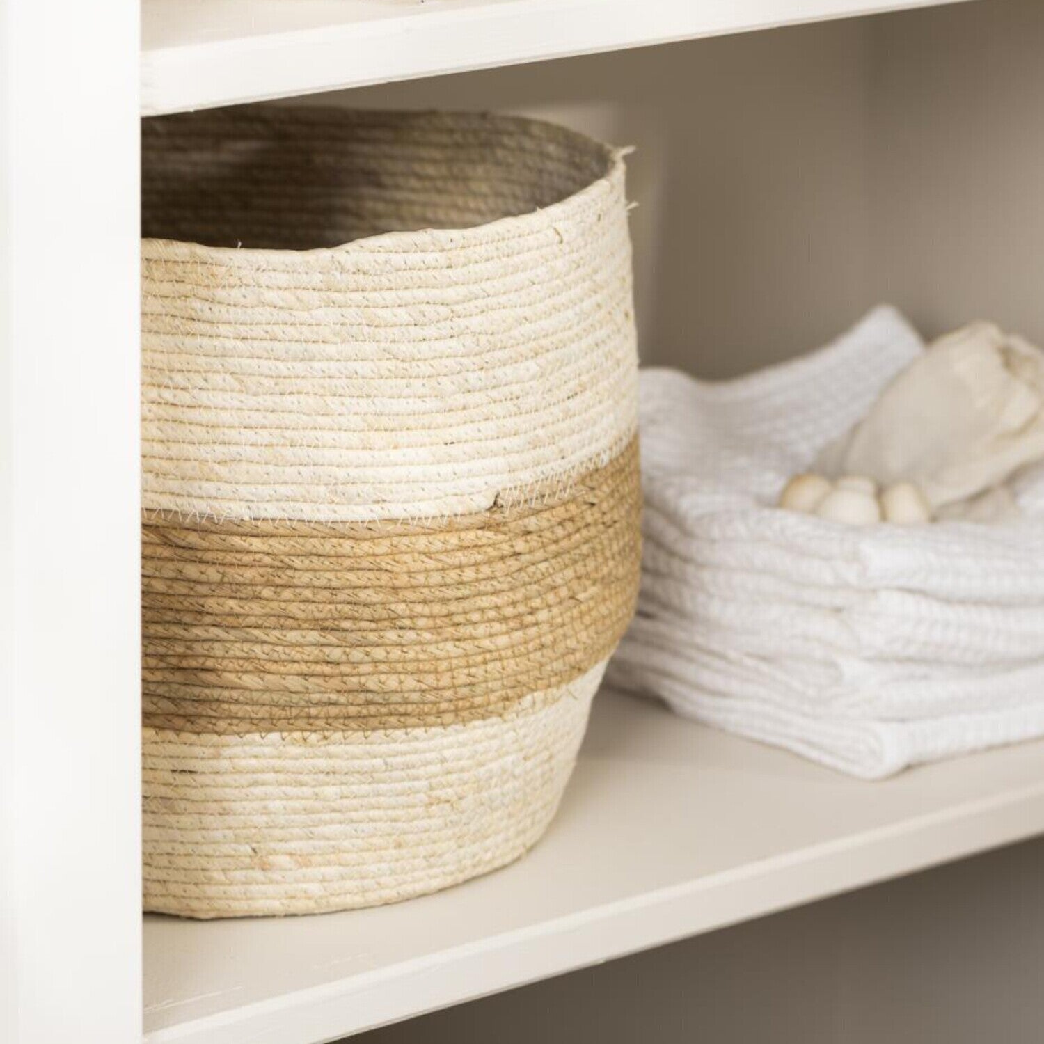 Korb - 34x30 cm (Creme/Natur)