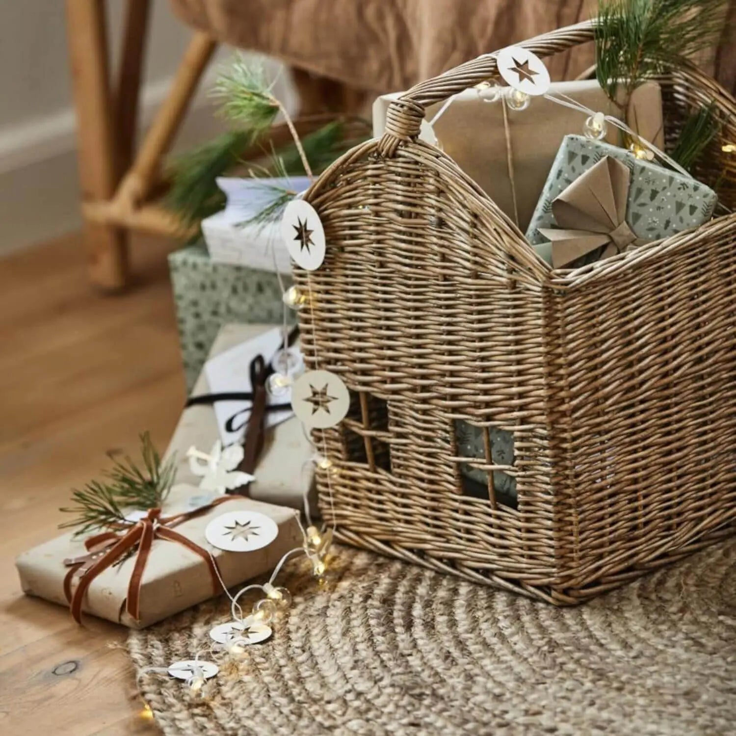 Korbhaus aus Wollweide (Natur) Ib Laursen