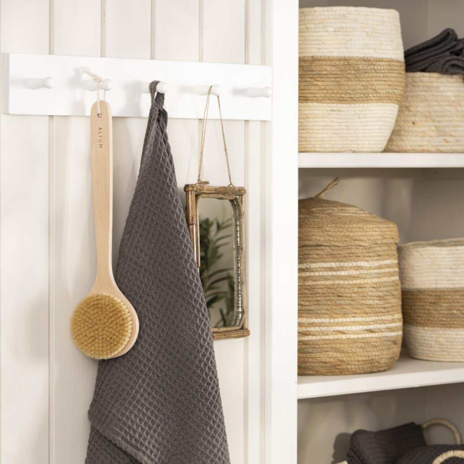 Hakenleiste mit 5 Haken (Weiß)