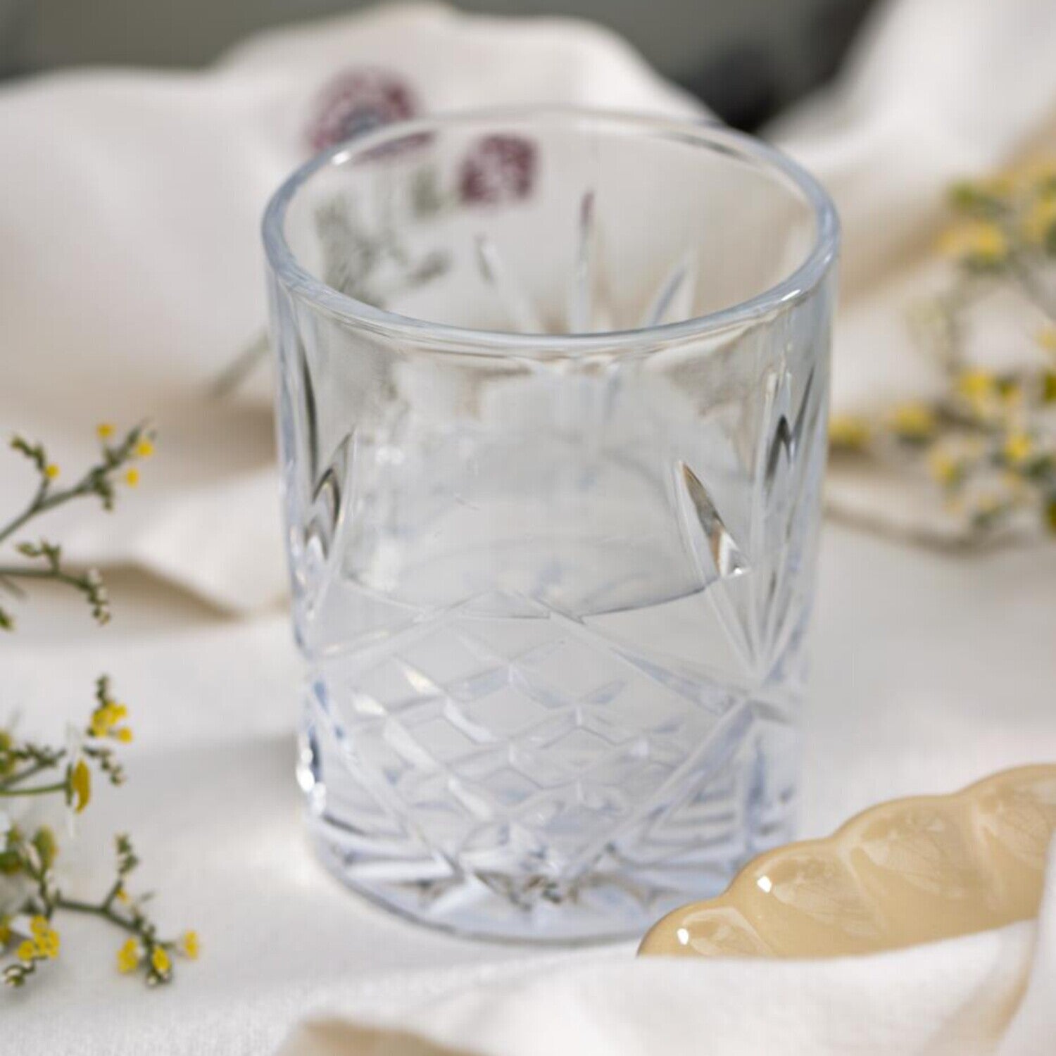 Trinkglas mit Muster "London" (Transparent)