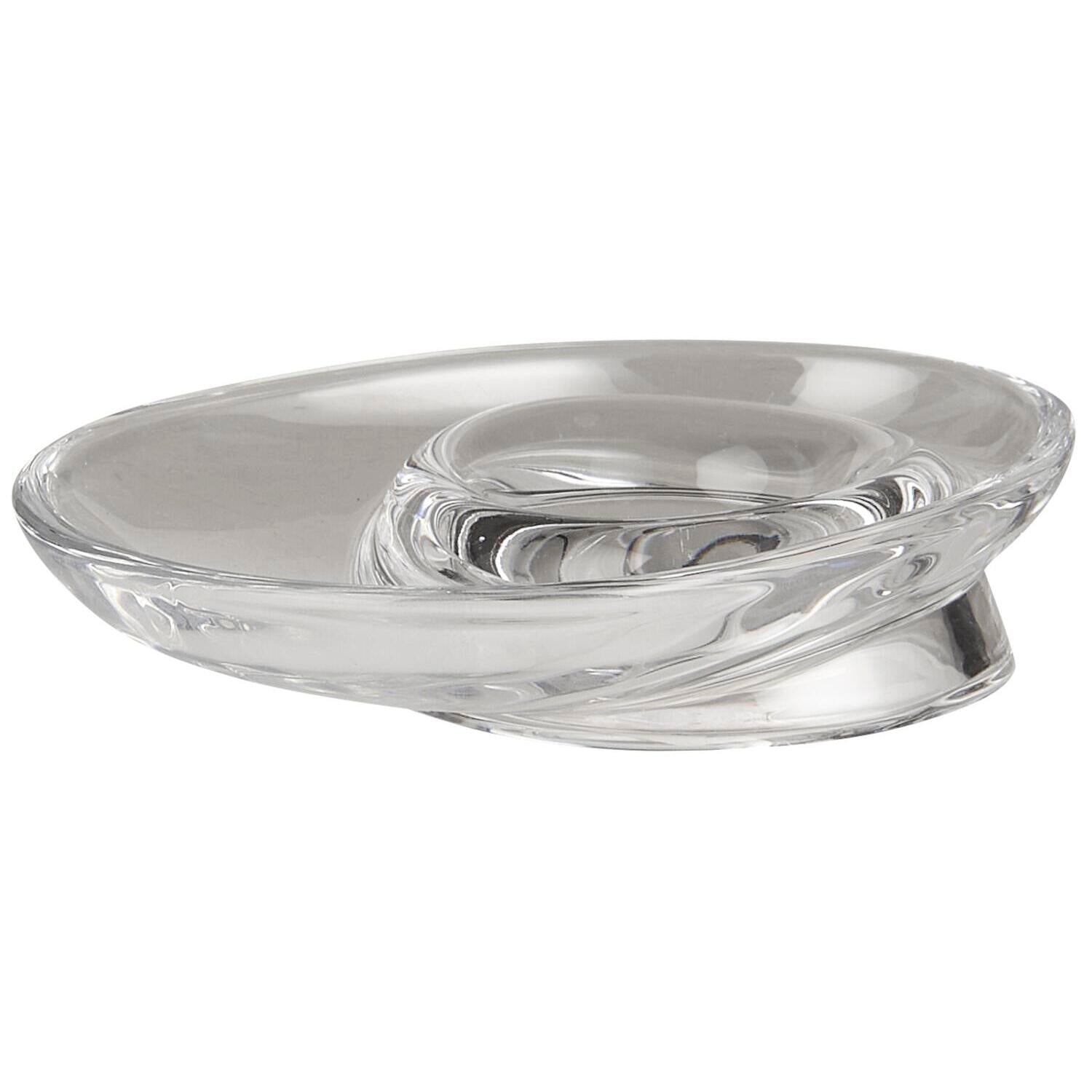 Eierhalter mit kleinem Seitenteller (Klar) Ib Laursen