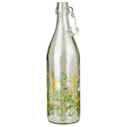 Flasche mit Bügelverschluss "Summer Field" - 8x30,5 cm (Transparent)