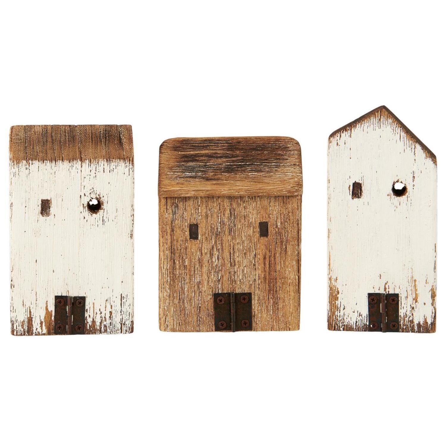 Deko-Haus "Nautico" im 3er-Set (Natur)