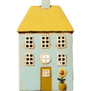 Teelichthaus "Nyhavn" - 11,8x8,7x19 cm (Gelb)
