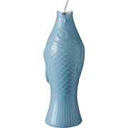 fischförmige Kerze - 5x20 cm (Staubig Blau)