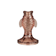 fischförmiger Kerzenhalter - 10x12,5 cm (Braun)