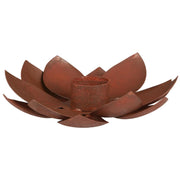 Kerzenhalter "Lotus" - 18x4 cm (Metallic)