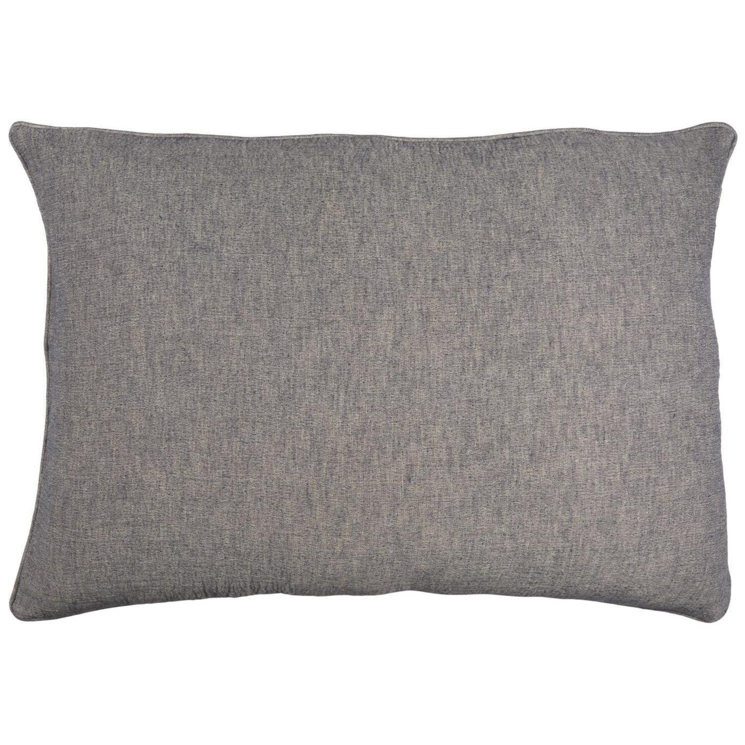 Kissenbezug für Kopfteilkissen - 90x60 cm (Historical Blue Melange)