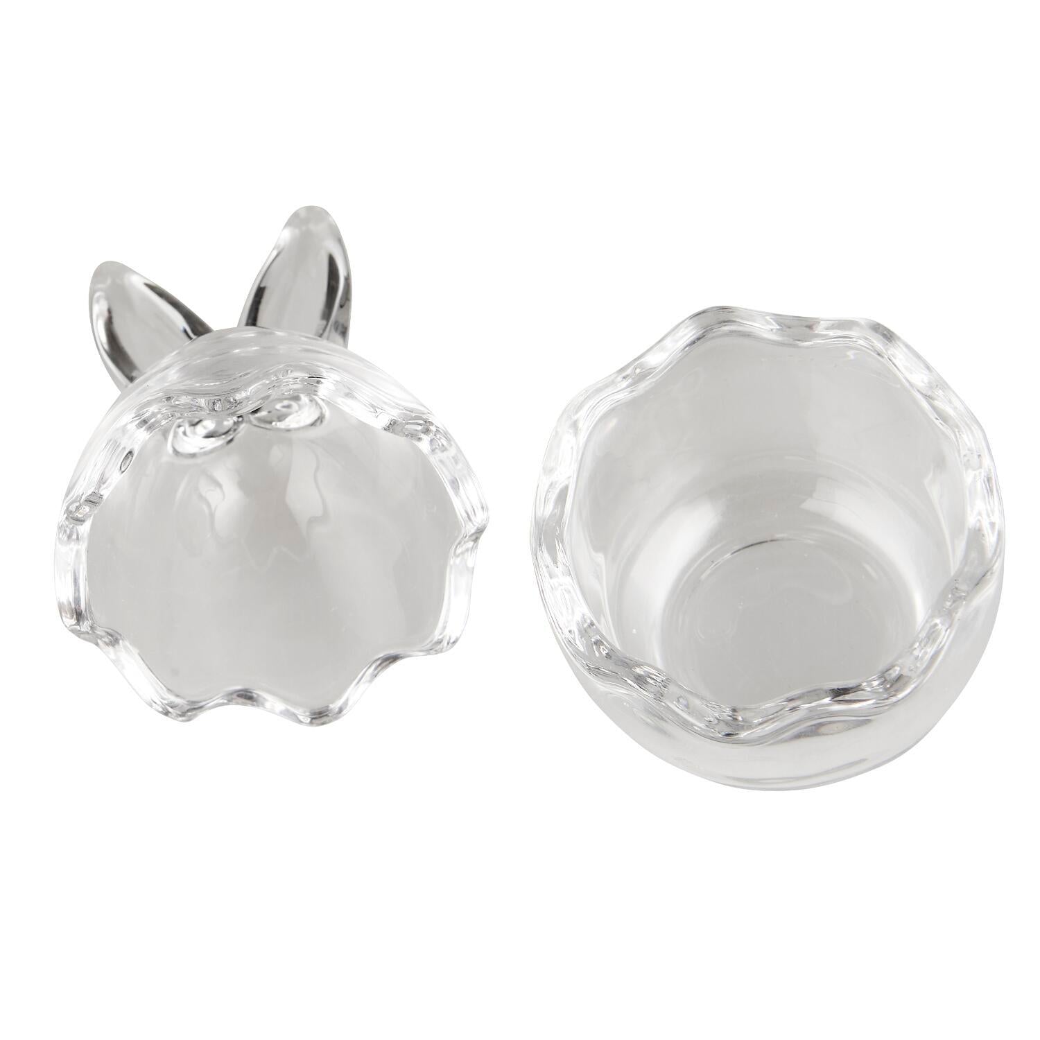 Osterei-Glasdose mit Hasenohren zweiteilig - ø 5,5 cm (Klar) Ib Laursen