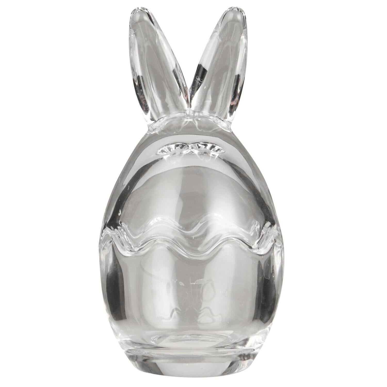 Osterei-Glasdose mit Hasenohren zweiteilig - ø 5,5 cm (Klar)