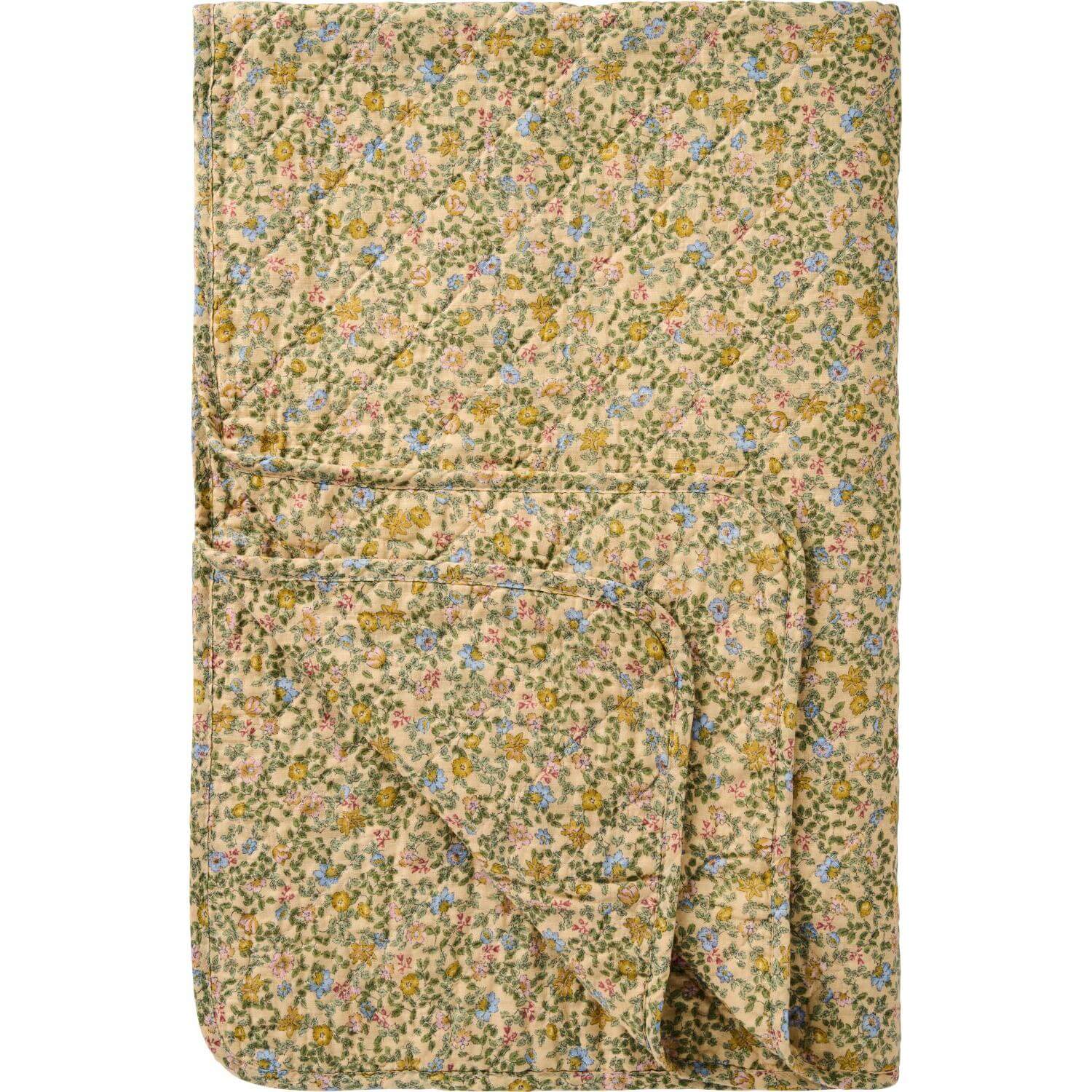 Quilt mit Blumenmuster - 180x130 cm (Bunt)