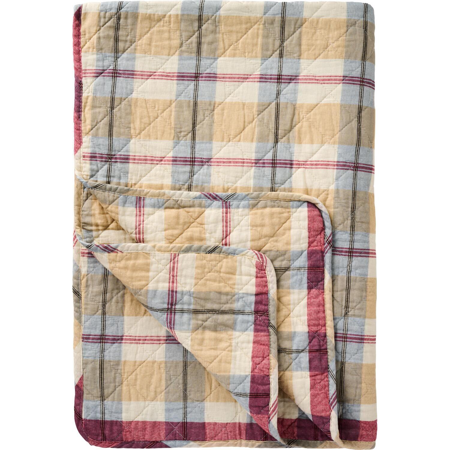 Quilt mit Streifenmuster - 180x130 cm (Bunt)
