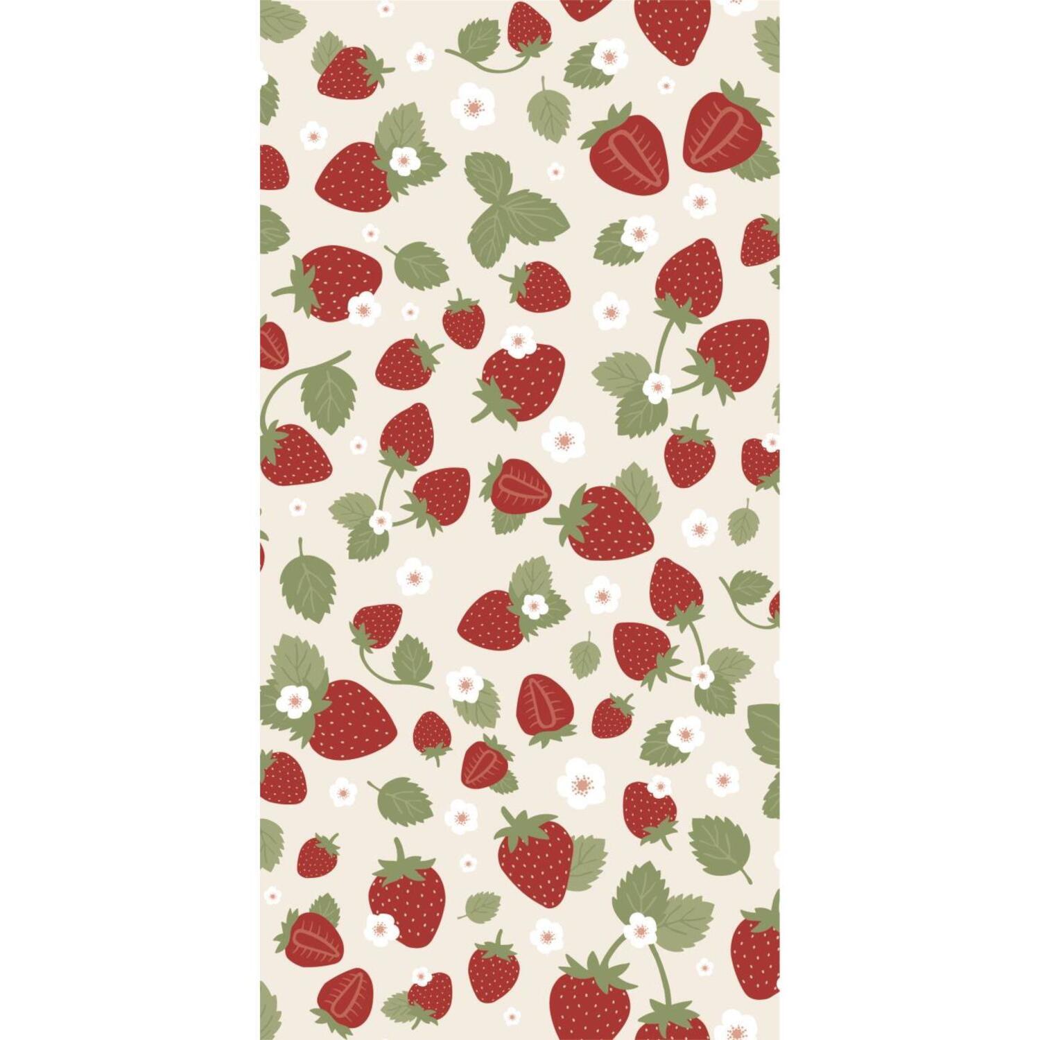 Papierservietten "Erdbeeren" - 40x40 cm (Bunt)