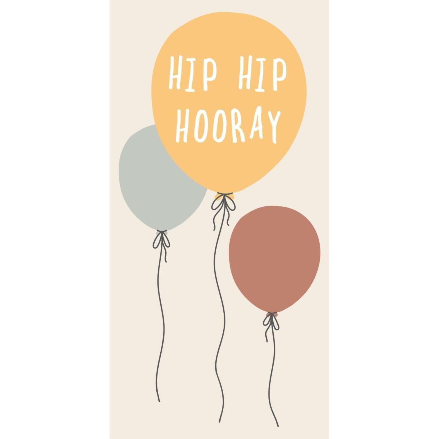 Papierservietten "Hip Hip Hooray" - 40x40 cm (Bunt)