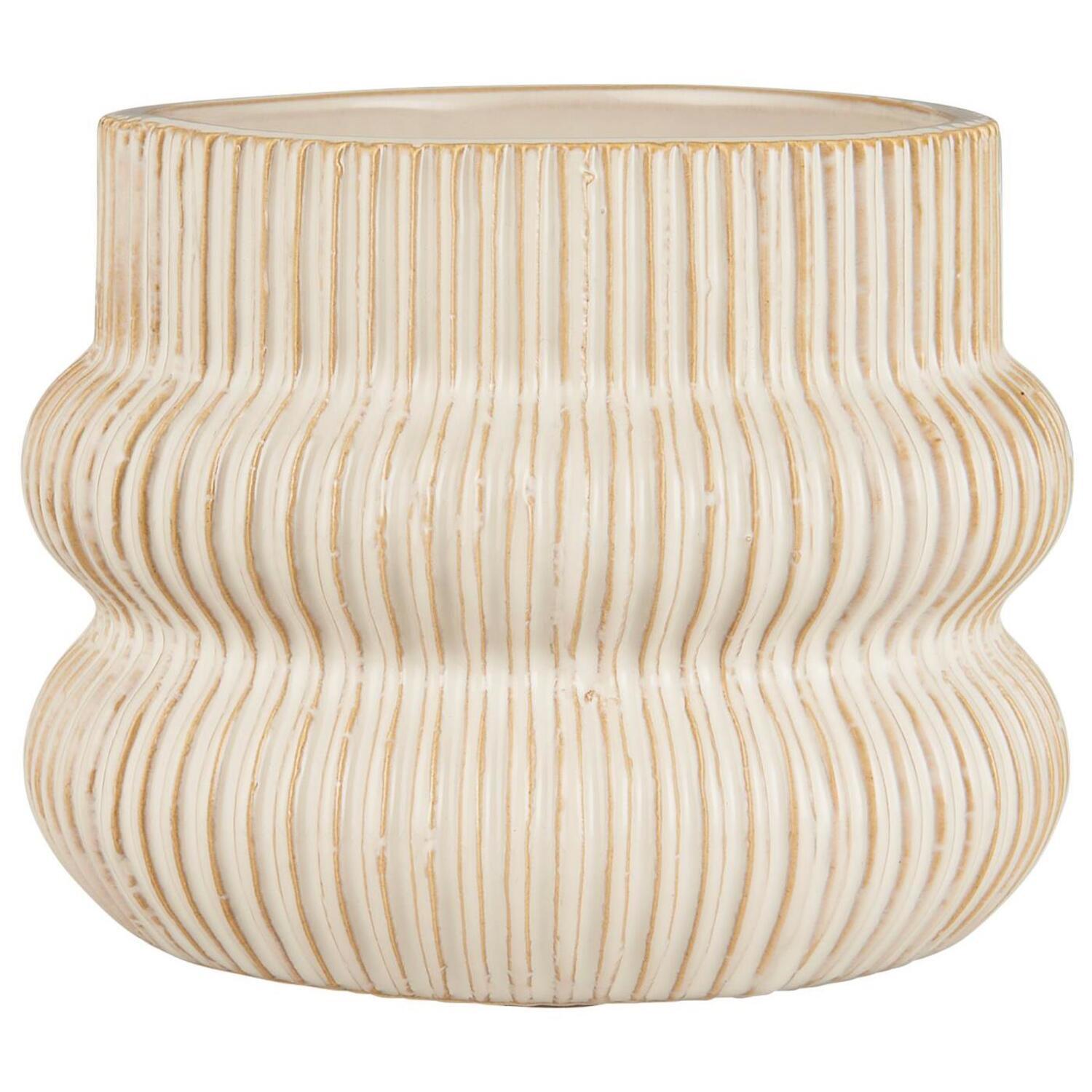 Blumentopf - 13,5x10,5 cm (Distressed White)