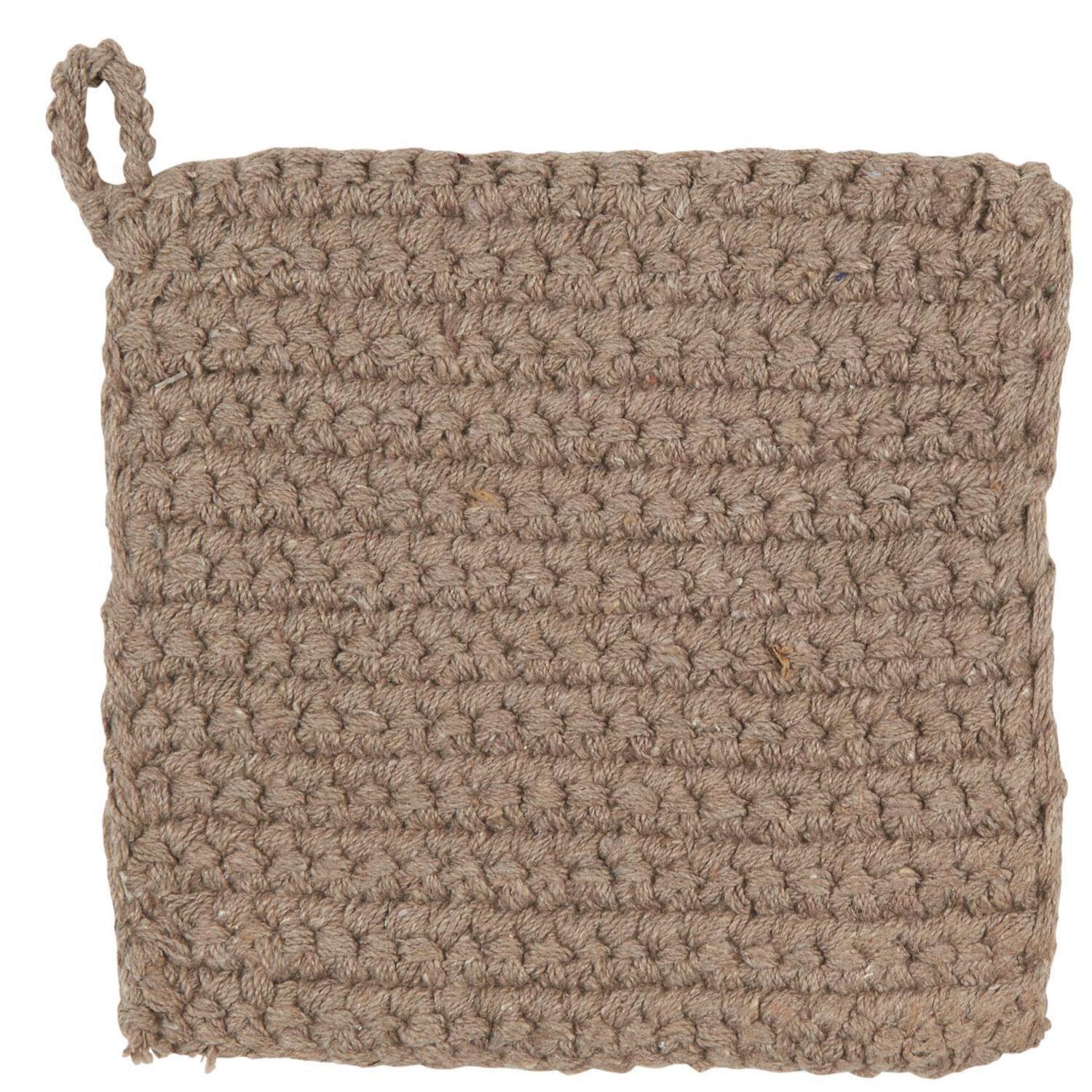 gehäkelte Topflappen - 80x20 cm (Leinen)