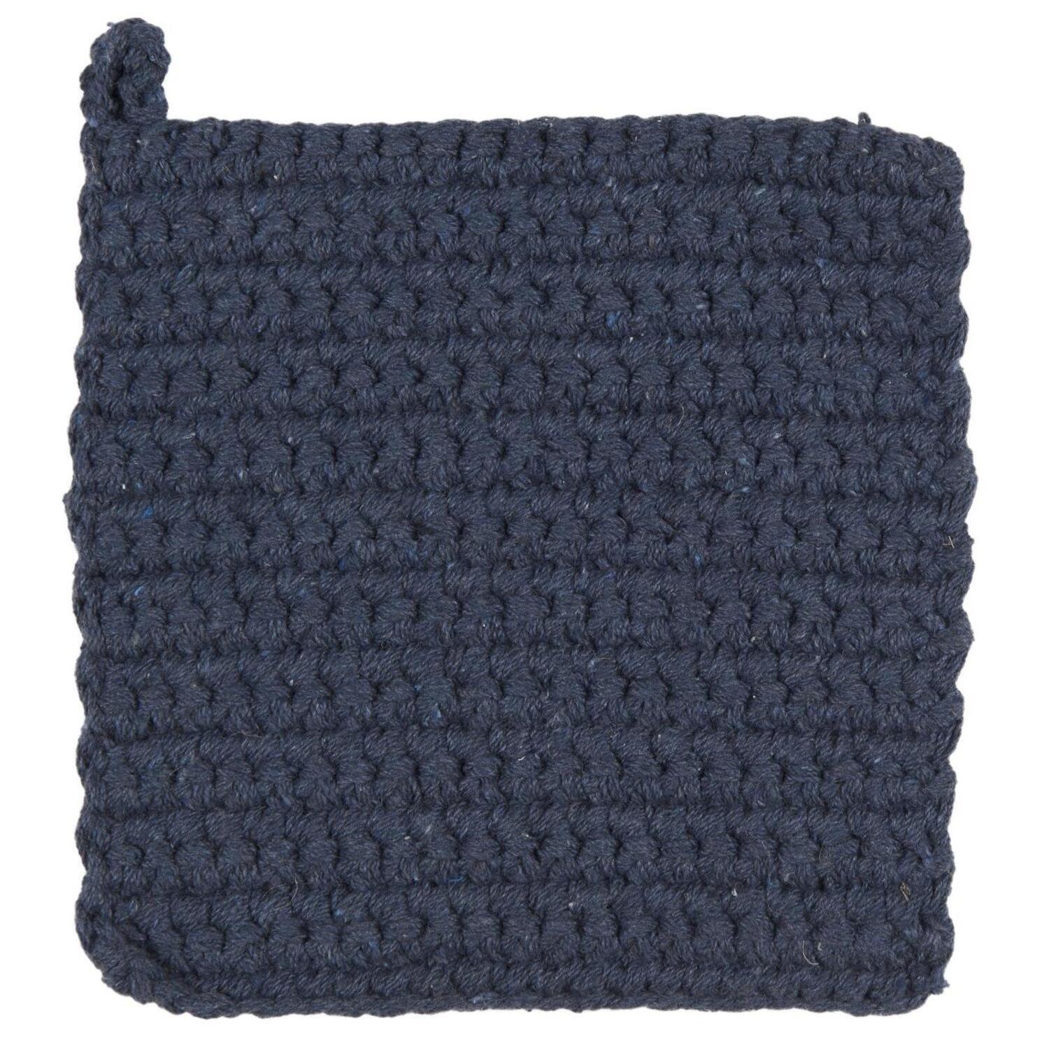 gehäkelte Topflappen - 80x20 cm (Midnight Blue)