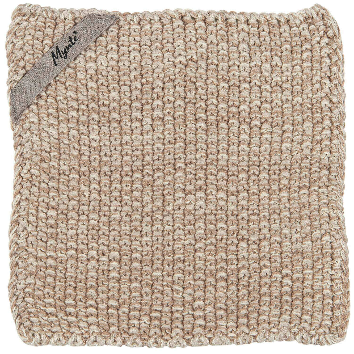 Topflappen "Mynte" - 22x22 cm (Natur)