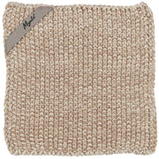 Topflappen "Mynte" - 22x22 cm (Natur)