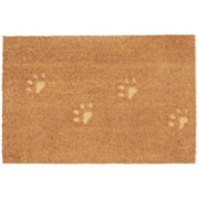 Türmatte "Hundepfoten" - 70x60 cm (Natur)