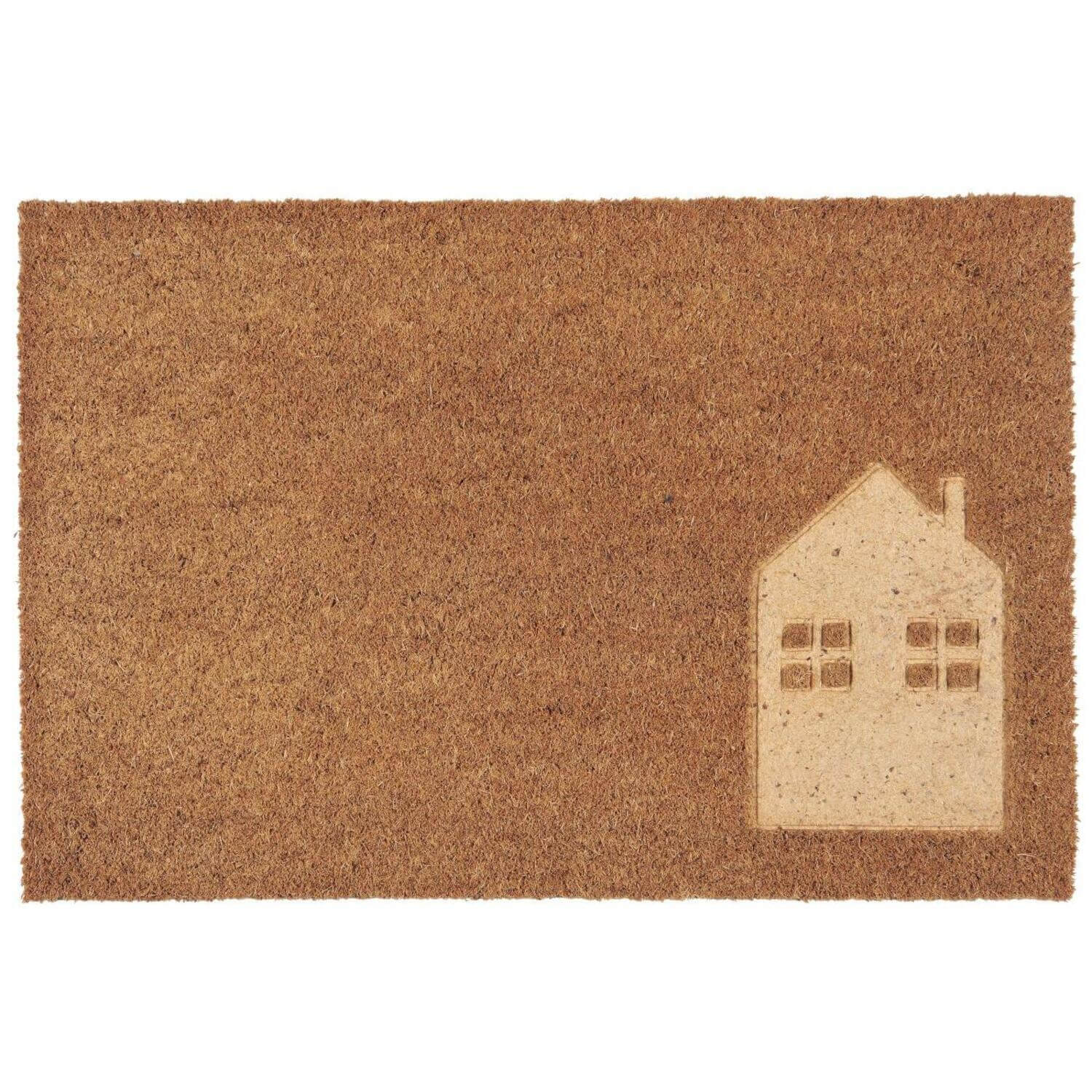 Türmatte "Haus" - 60x40 cm (Natur)