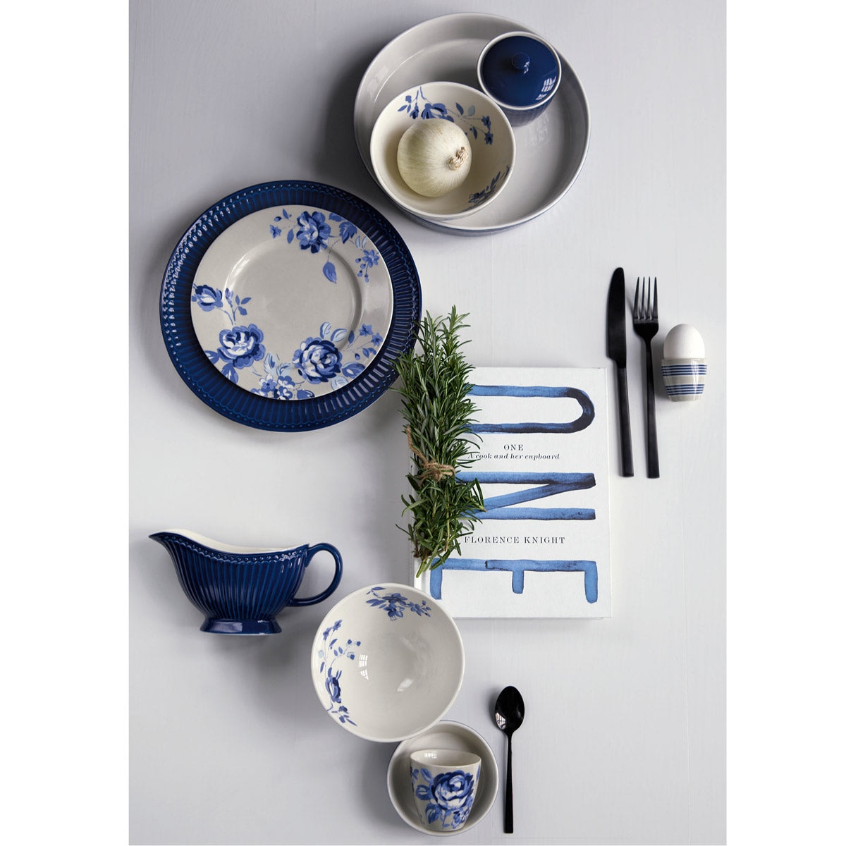 Essteller "Alice" (Dark Blue)  - 4er-Set
