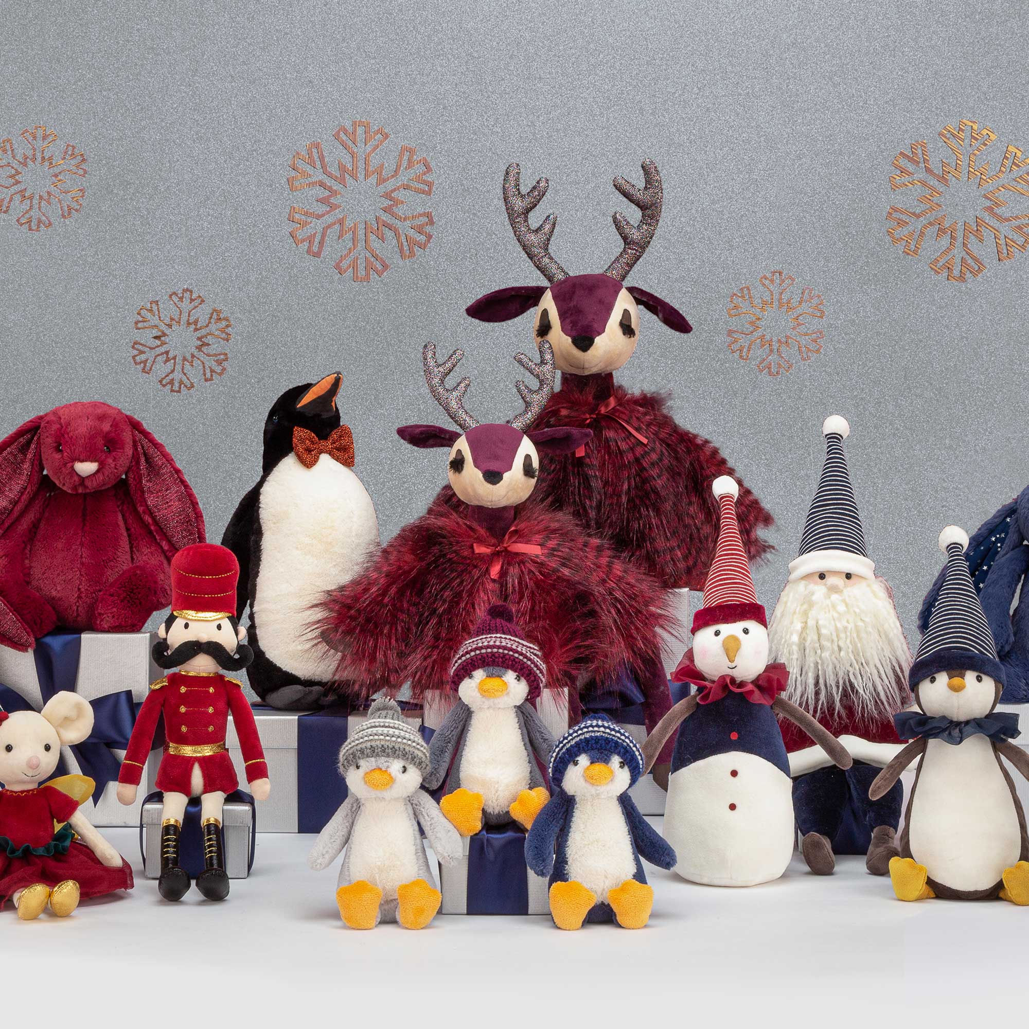 Kuscheltier Pinguin "Peanut" - 24 cm (Weiß/Grau)
