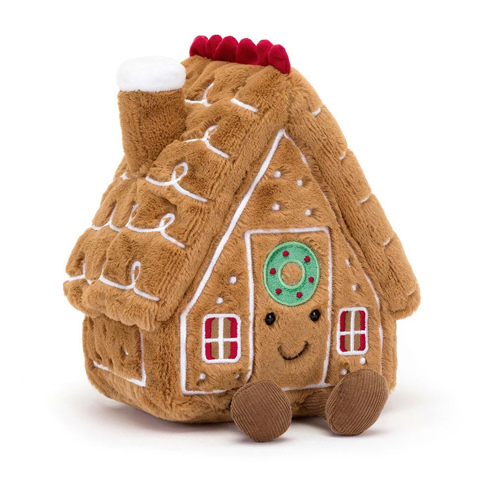 Kuscheltier Lebkuchenhaus "Amuseable" - 22 cm (Braun)