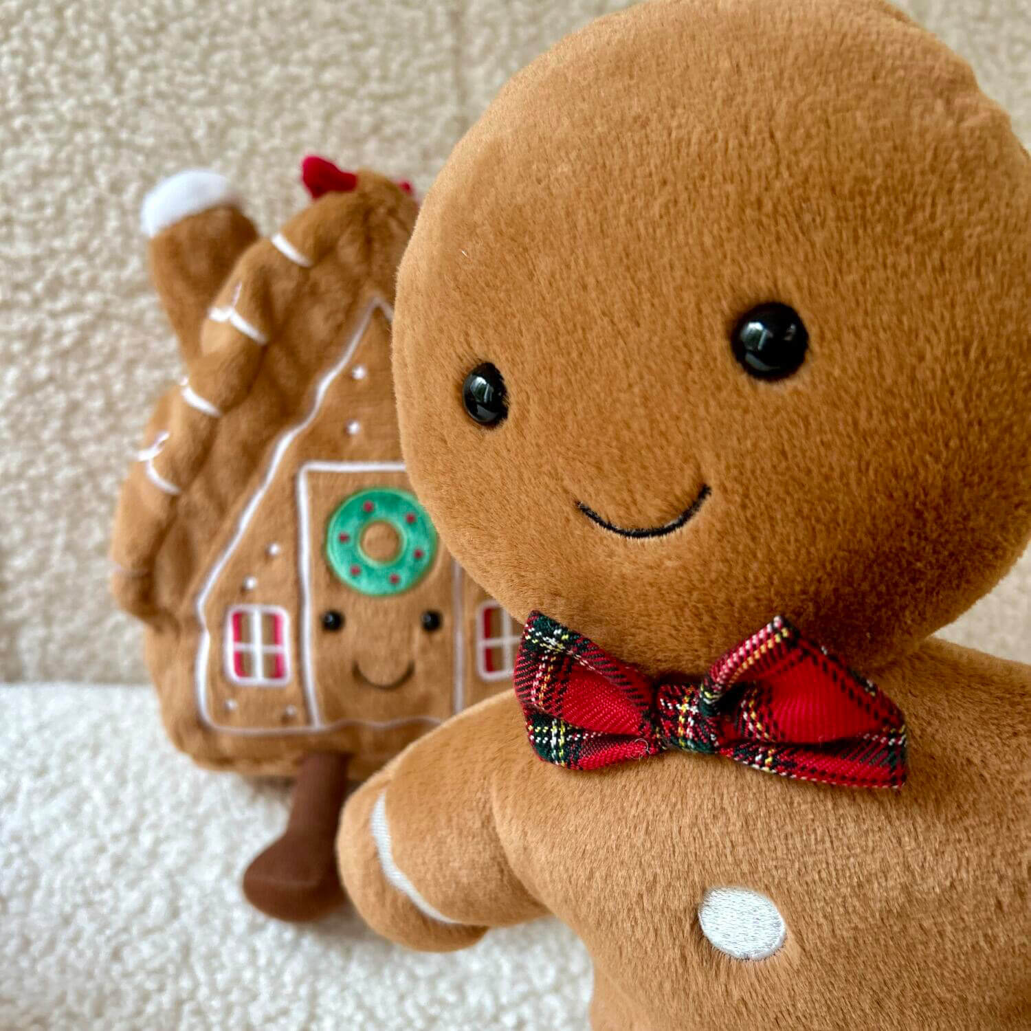 Kuscheltier Lebkuchenmann "Jolly Gingerbread Fred - New Design" - Large (Braun)