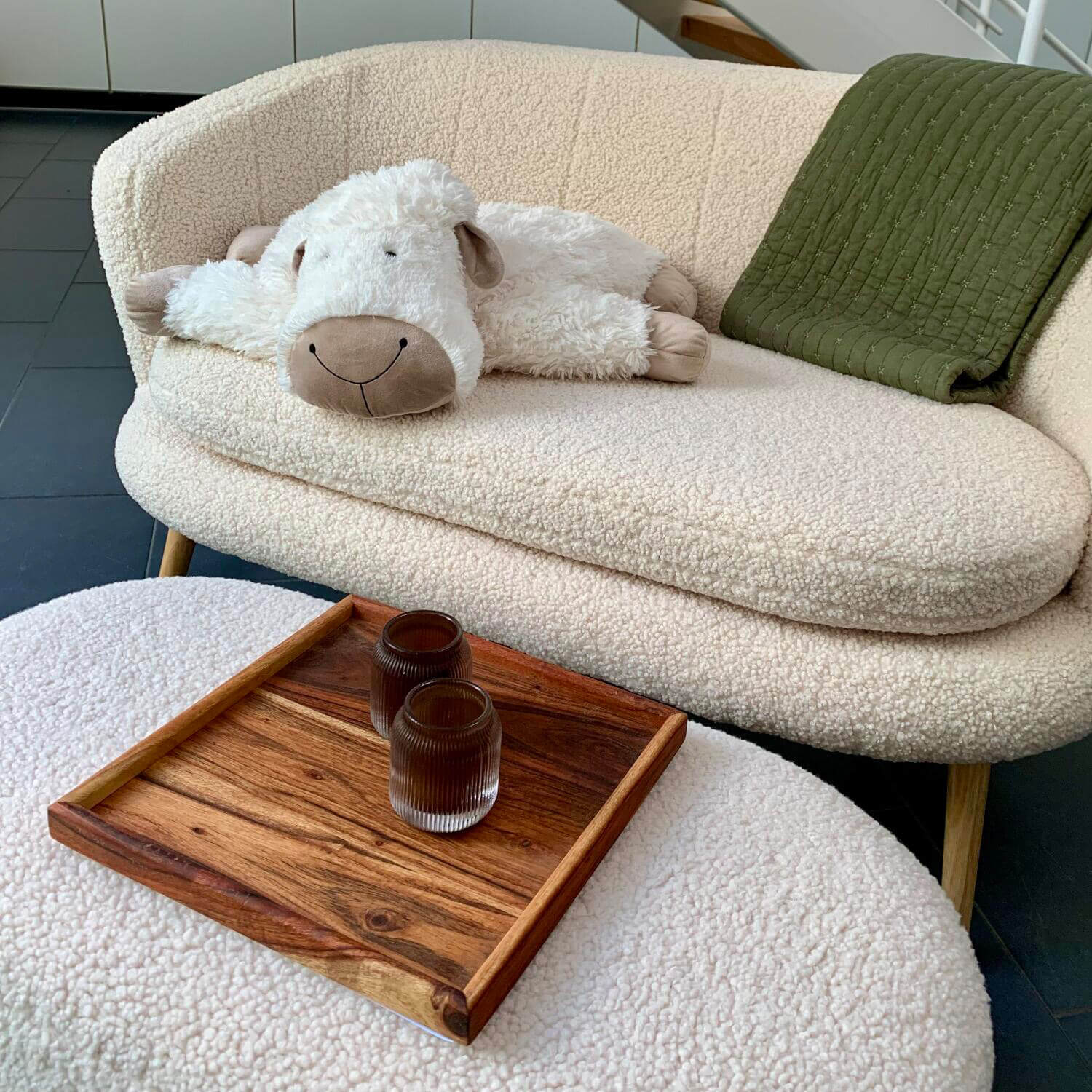 Kuscheltier Trüffelschaf - 64 cm (Weiß)
