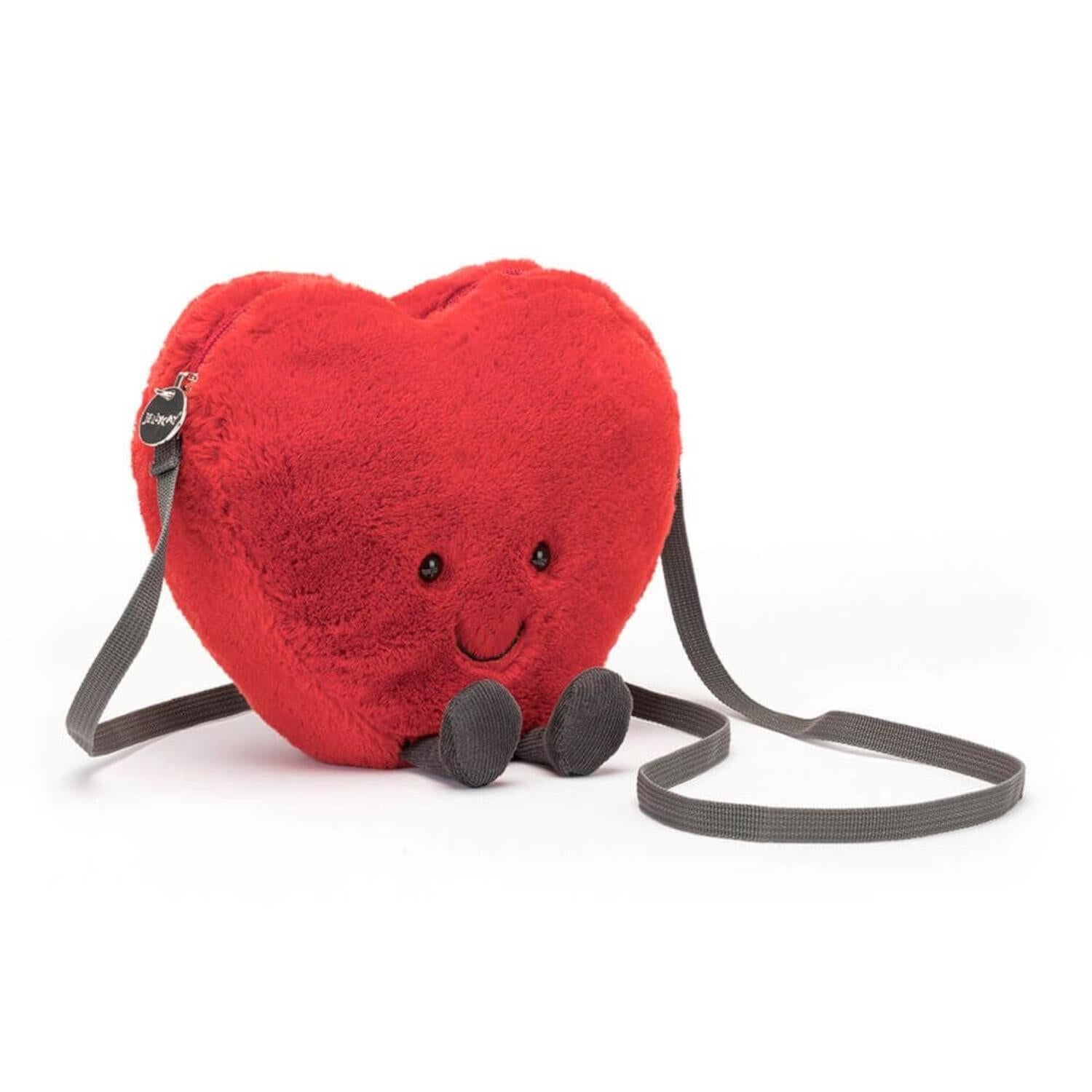 Tasche Herz "Amuseable" - 18 cm (Rot) Jellycat