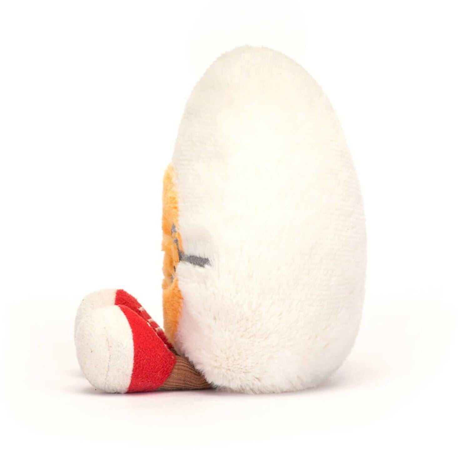 Kuscheltier gekochtes Ei Amuseable "Streber" - 14 cm (Weiß/Gelb)