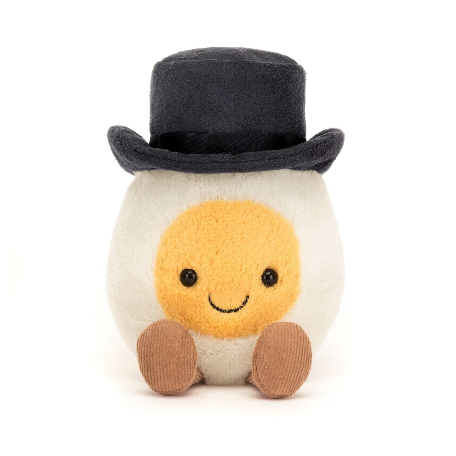 Kuscheltier gekochtes Ei Amuseable "Bräutigam" - 14 cm (Weiß/Gelb) Jellycat