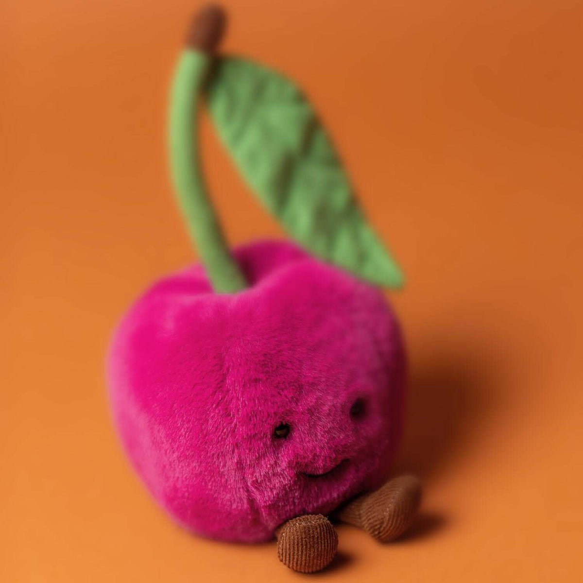 Kuscheltier Kirsche "Amuseables" - 12 cm (Magenta/Grün)