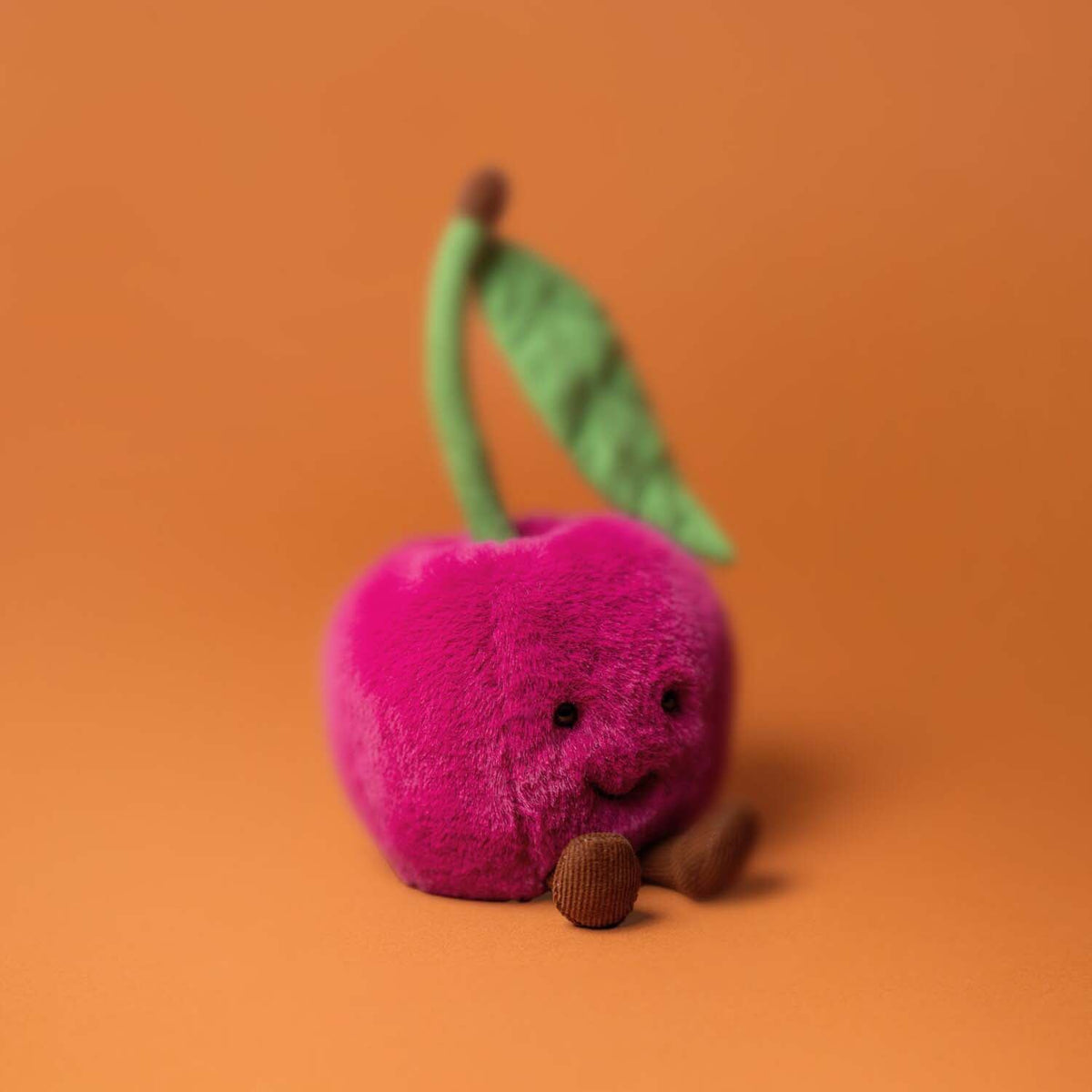 Kuscheltier Kirsche "Amuseables" - 12 cm (Magenta/Grün)