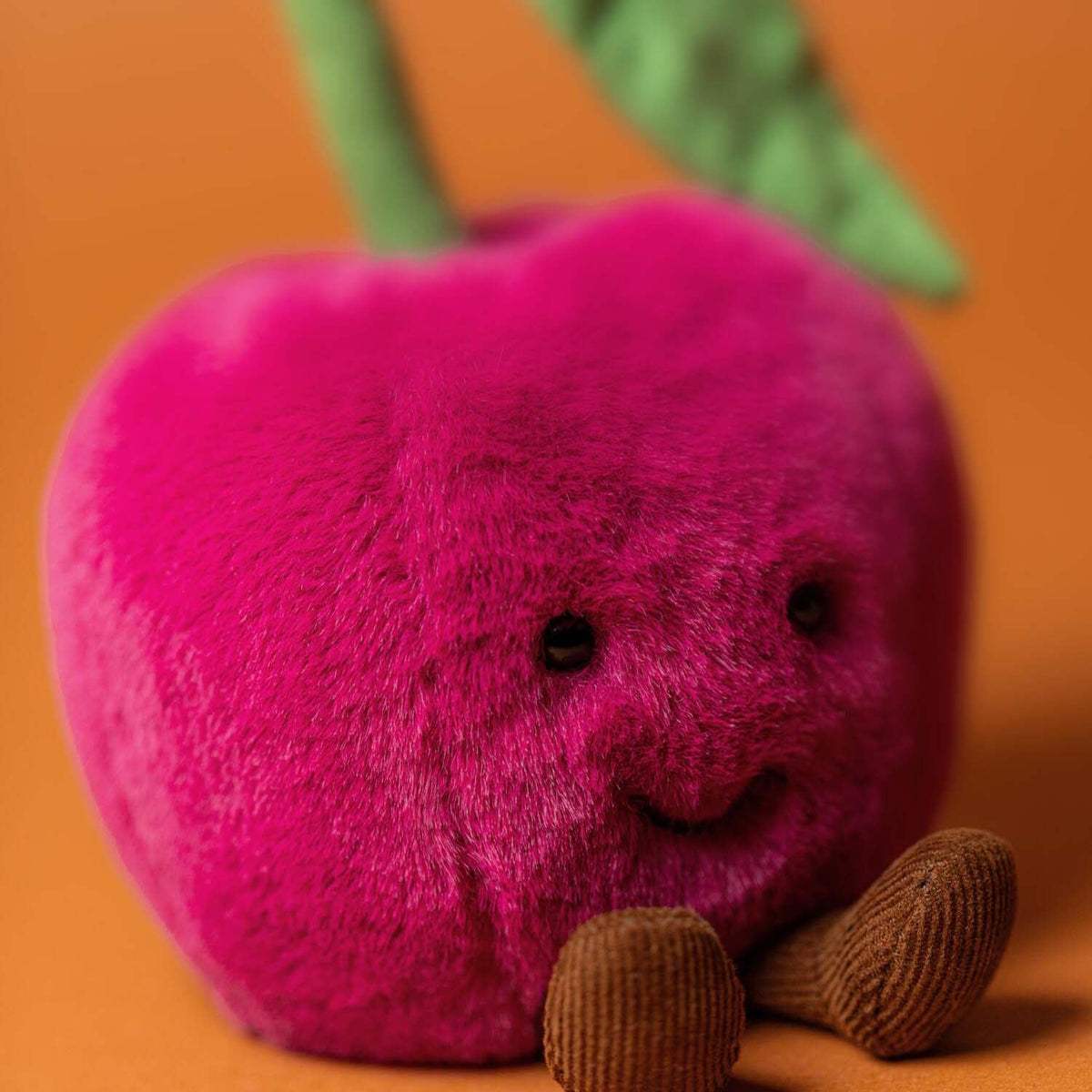 Kuscheltier Kirsche "Amuseables" - 12 cm (Magenta/Grün)