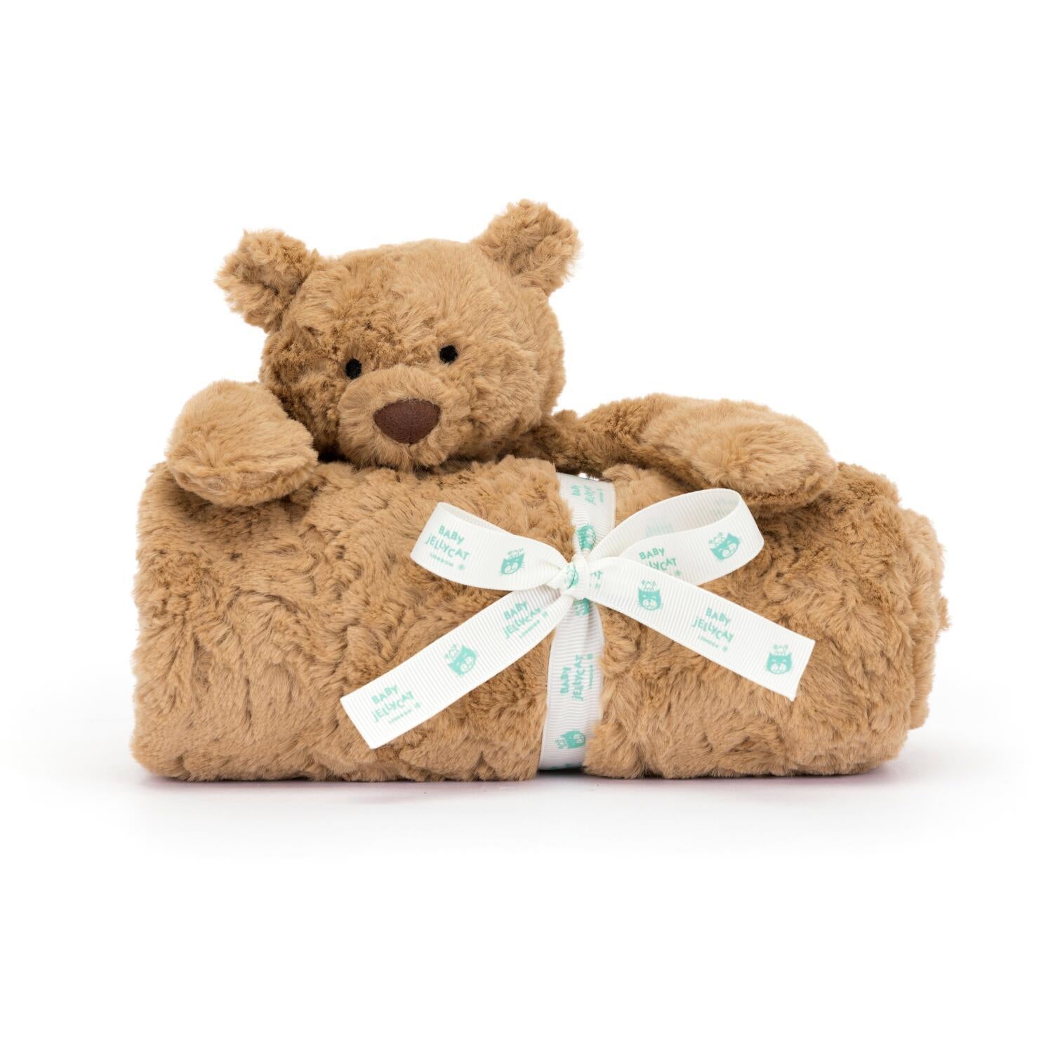 Kuscheldecke Bär "Bartholomew" - 70x56 cm (Braun)