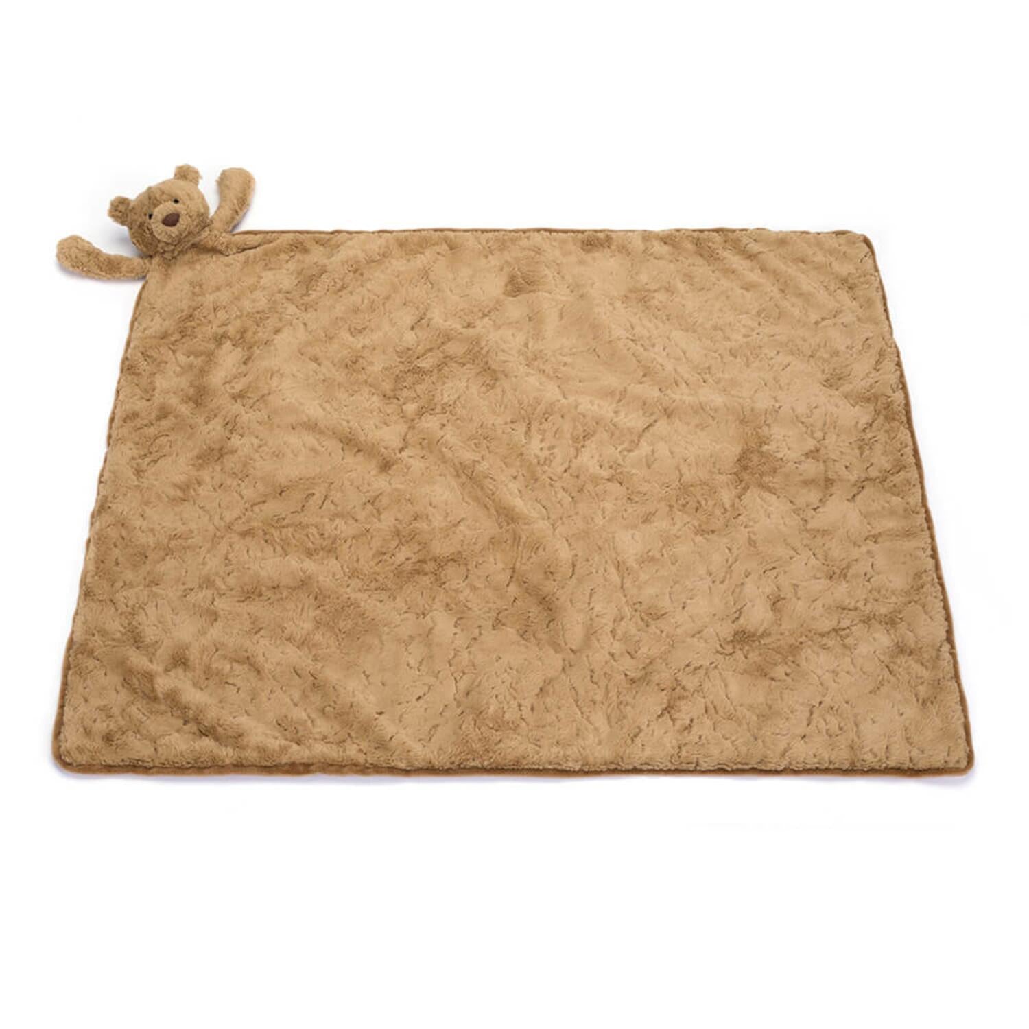 Kuscheldecke Bär "Bartholomew" - 70x56 cm (Braun)