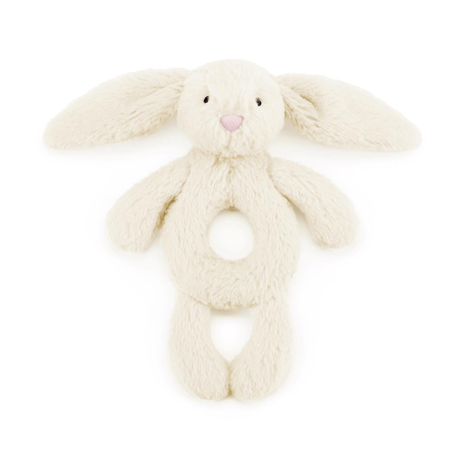 Rassel Hase "Bashful" - 18 cm (Cream)