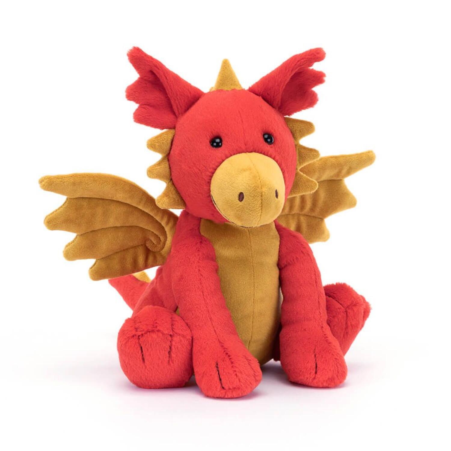 Kuscheltier Drache "Darvin" - 24 cm (Rot)
