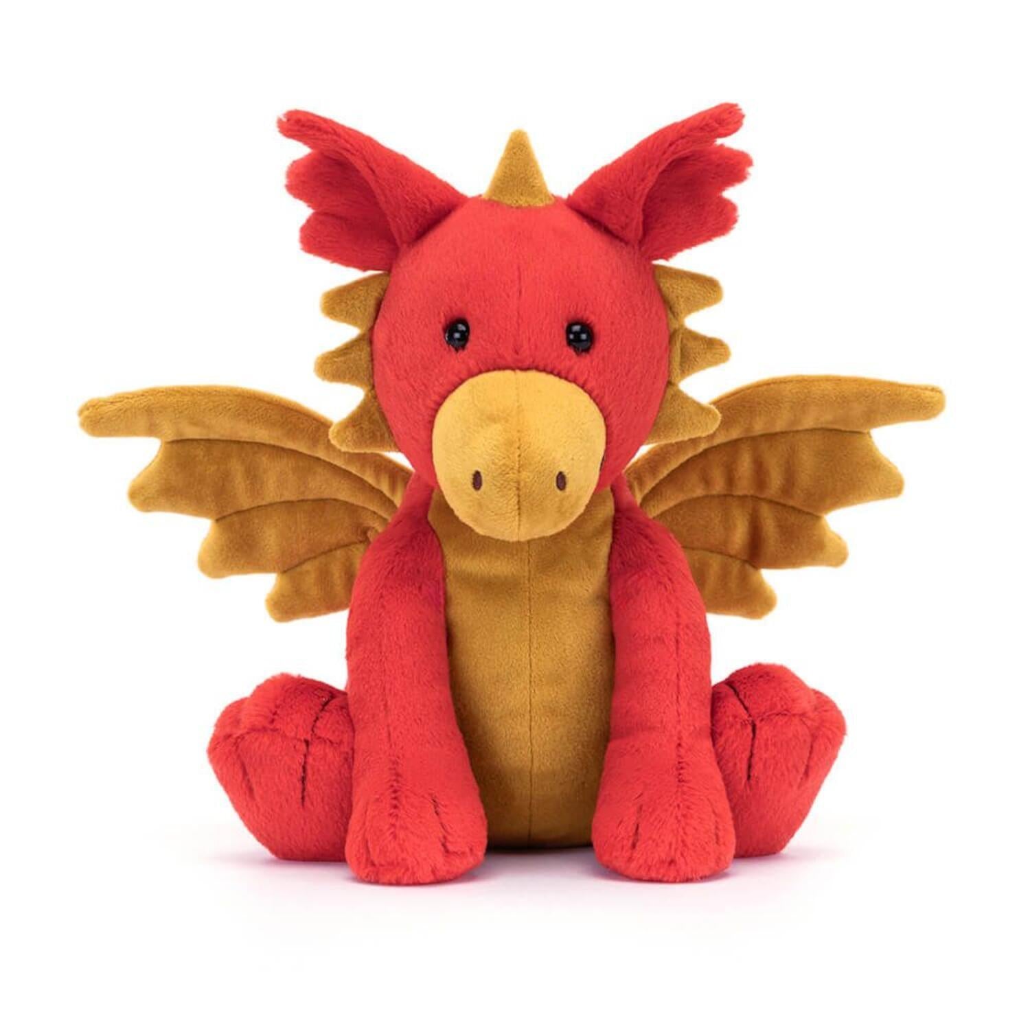 Kuscheltier Drache "Darvin" - 24 cm (Rot)