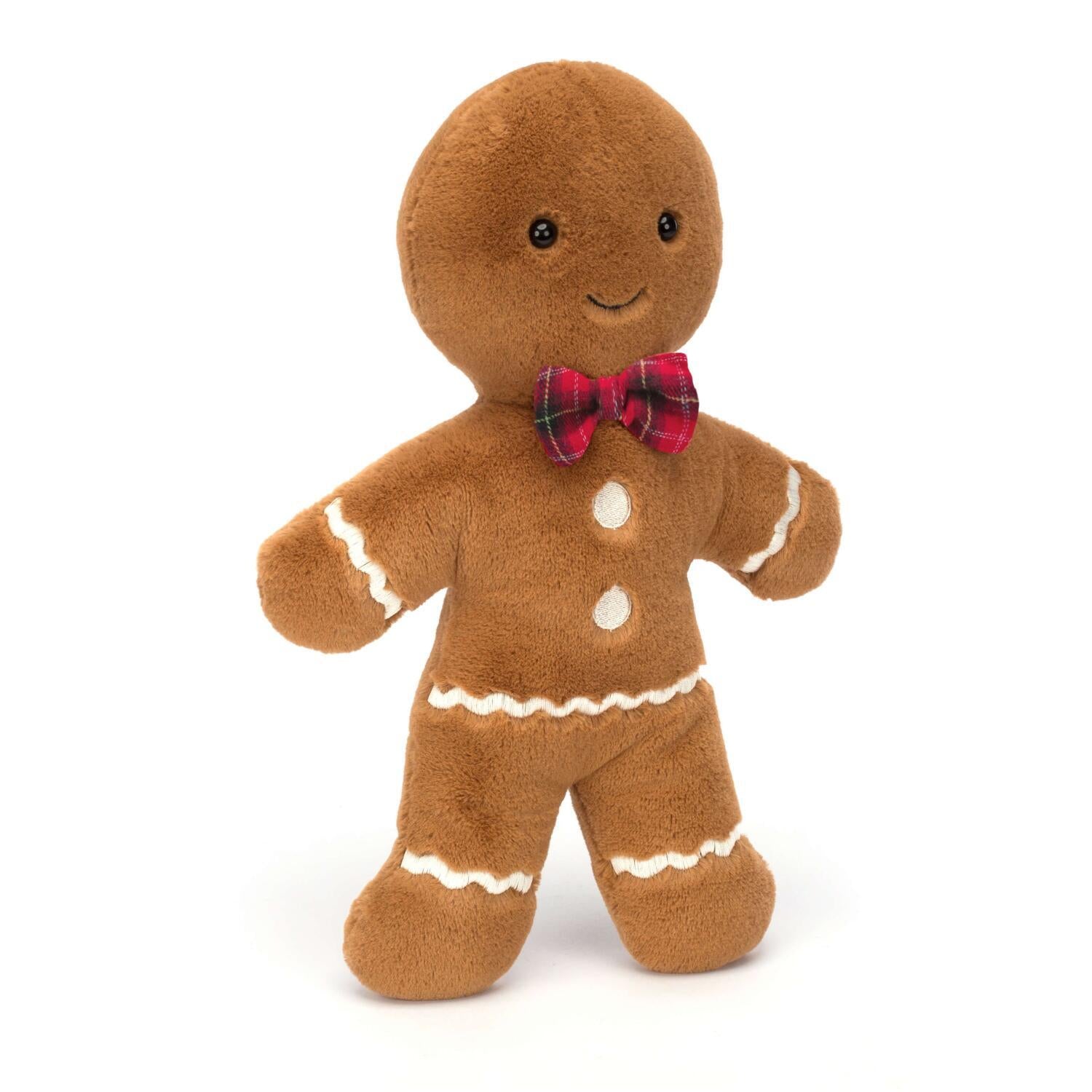 Kuscheltier Lebkuchenmann "Jolly Gingerbread Fred - New Design" - Large (Braun)