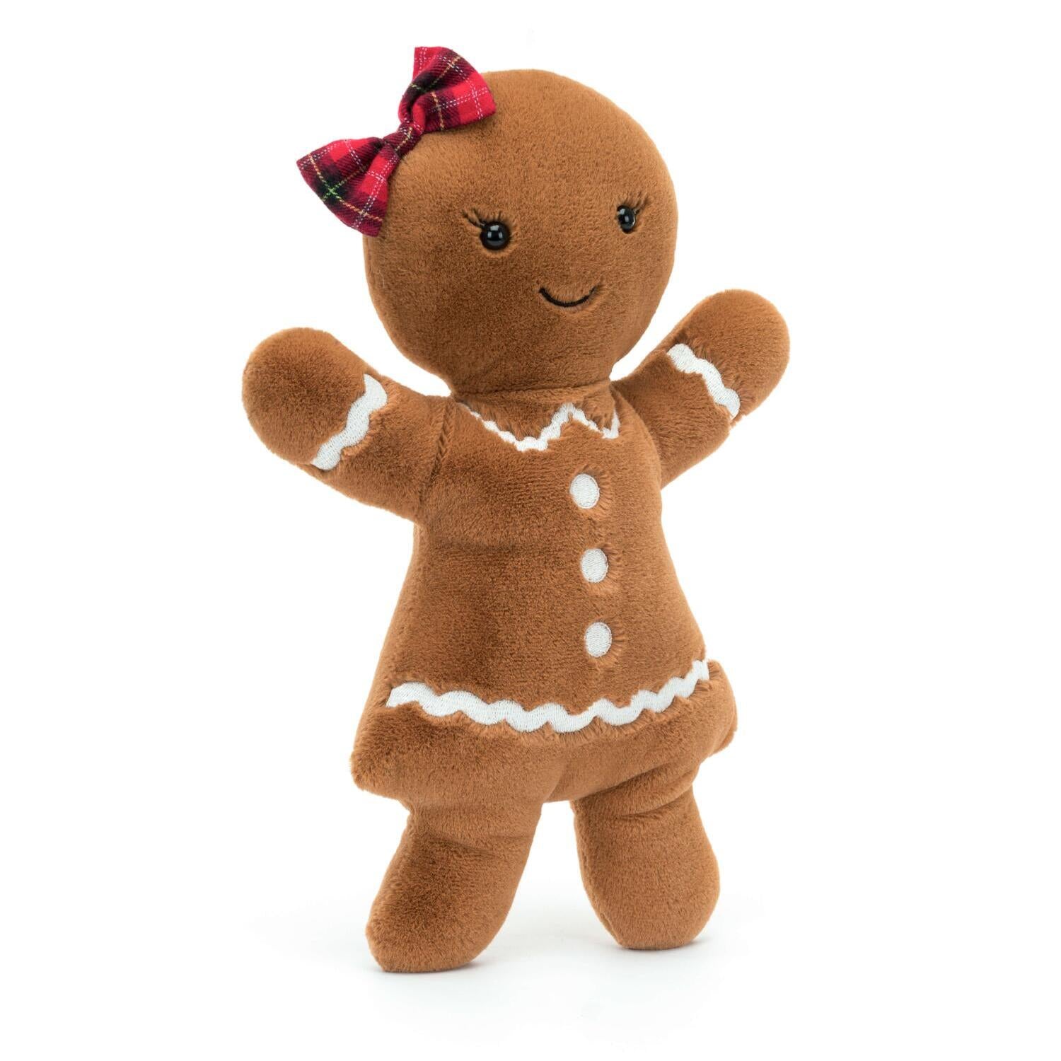 Kuscheltier Lebkuchenfrau "Jolly Gingerbread Ruby" - Large (Braun)