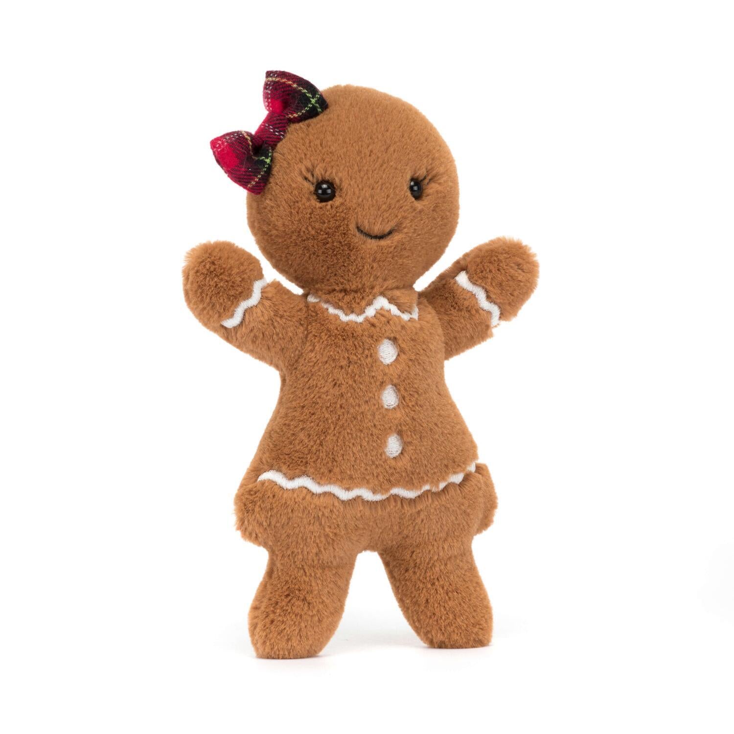 Kuscheltier Lebkuchenfrau "Jolly Gingerbread Ruby" - Original (Braun)