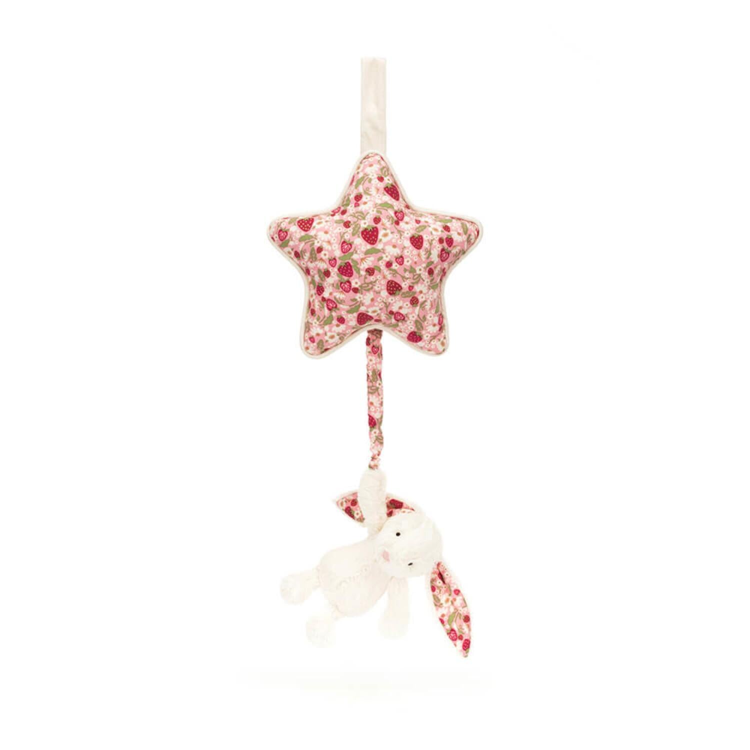 Musik-Mobile Hase "Blossom Berry" - 18 cm (Creme)