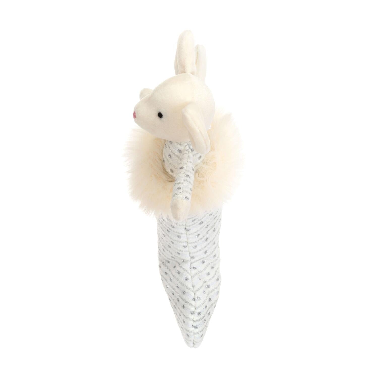 Kuscheltier Maus "Shimmer Stocking" - 20 cm (Beige/Silber)