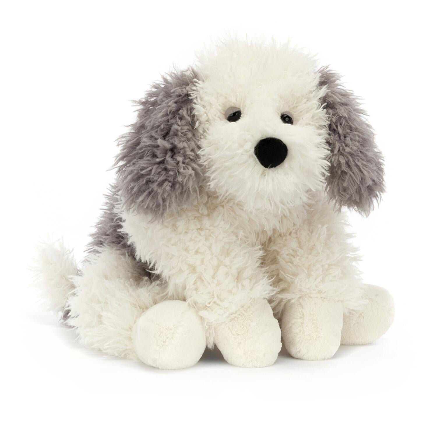 Kuscheltier Schäferhund "Floofie Sheepdog" - 16 cm (Weiß/Grau)