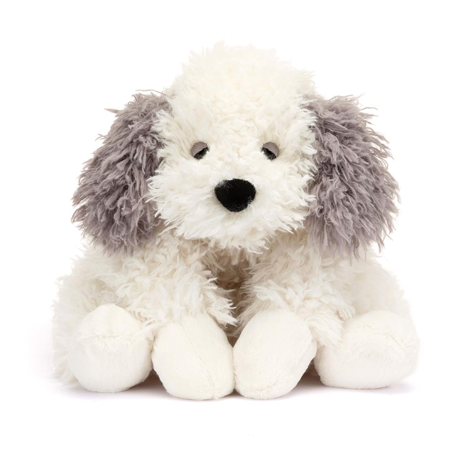 Kuscheltier Schäferhund "Floofie Sheepdog" - 16 cm (Weiß/Grau)